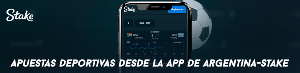 Apuestas deportivas desde la app de Argentina-Stake