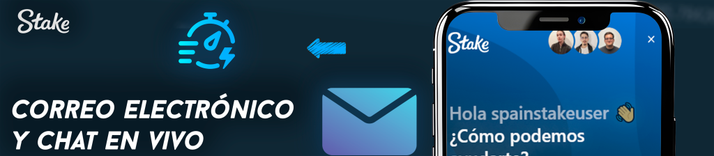 Correo electrónico y chat en vivo