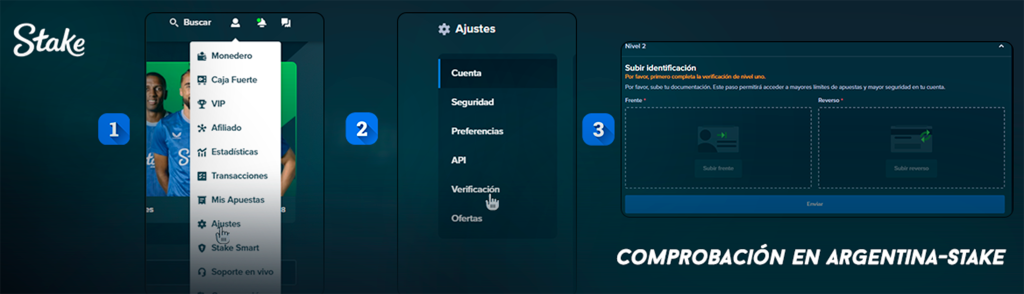 Comprobación en Argentina-Stake
