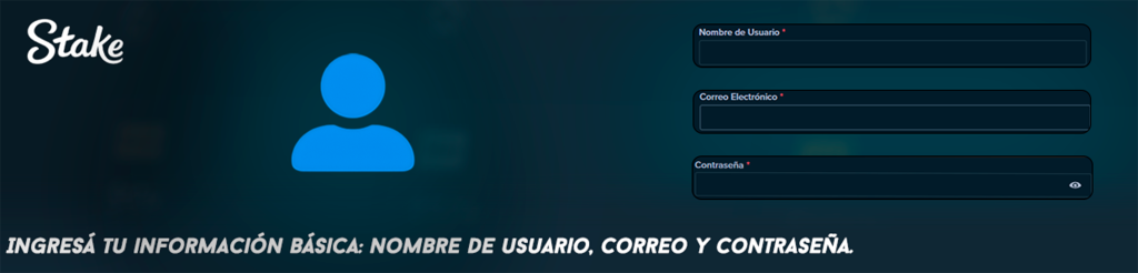 Ingresá tu información básica: nombre de usuario, correo y contraseña.