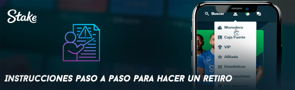 Instrucciones paso a paso para hacer un retiro