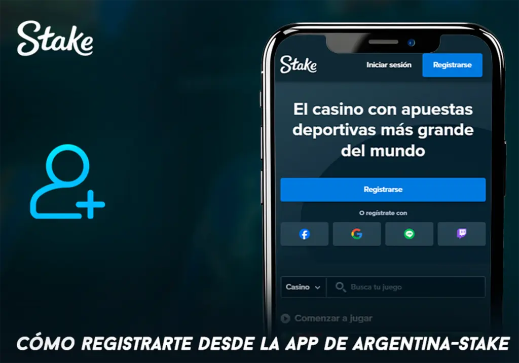 Cómo registrarte desde la app de Argentina-Stake