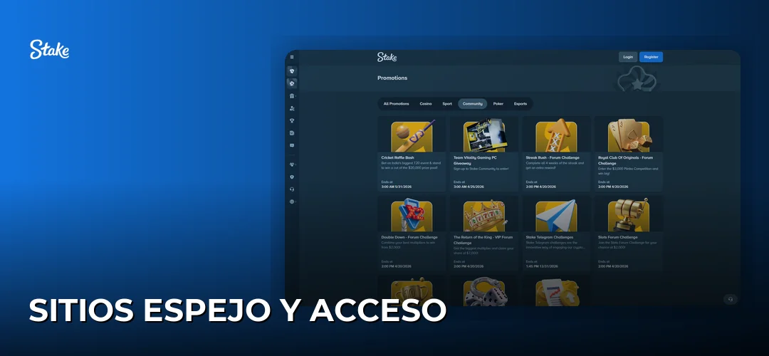 Sitios espejo y acceso