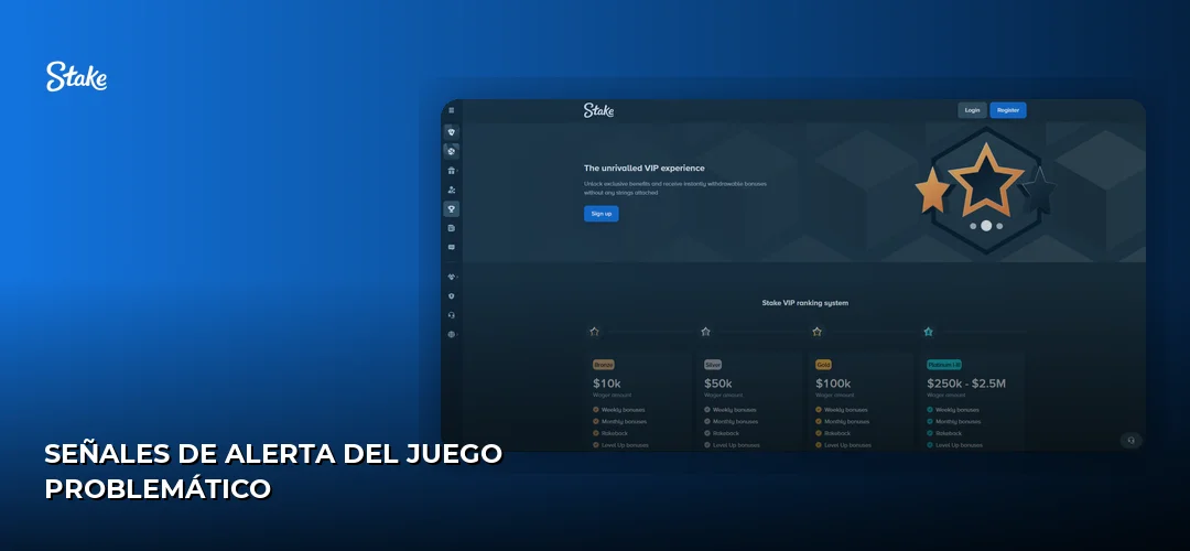 Señales de alerta del juego problemático