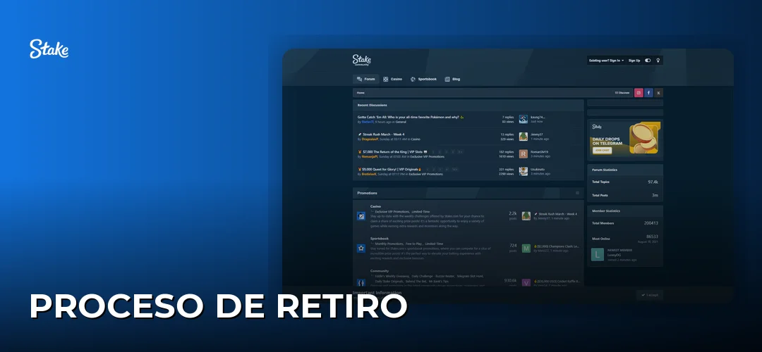 Proceso de retiro