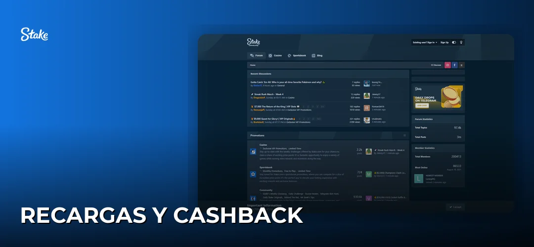 Recargas y cashback