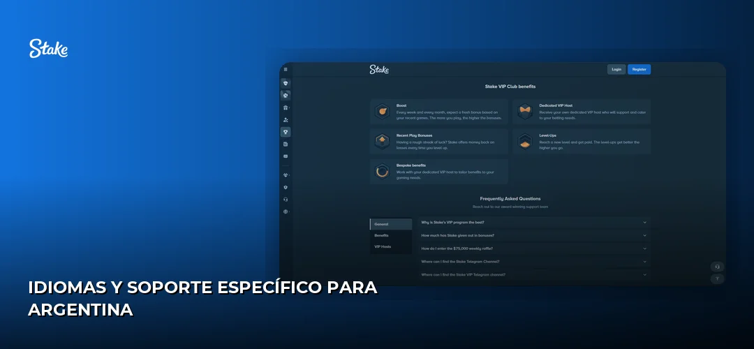 Idiomas y soporte específico para Argentina