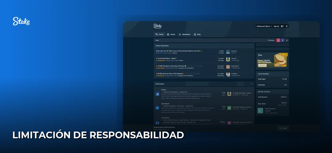 Limitación de responsabilidad