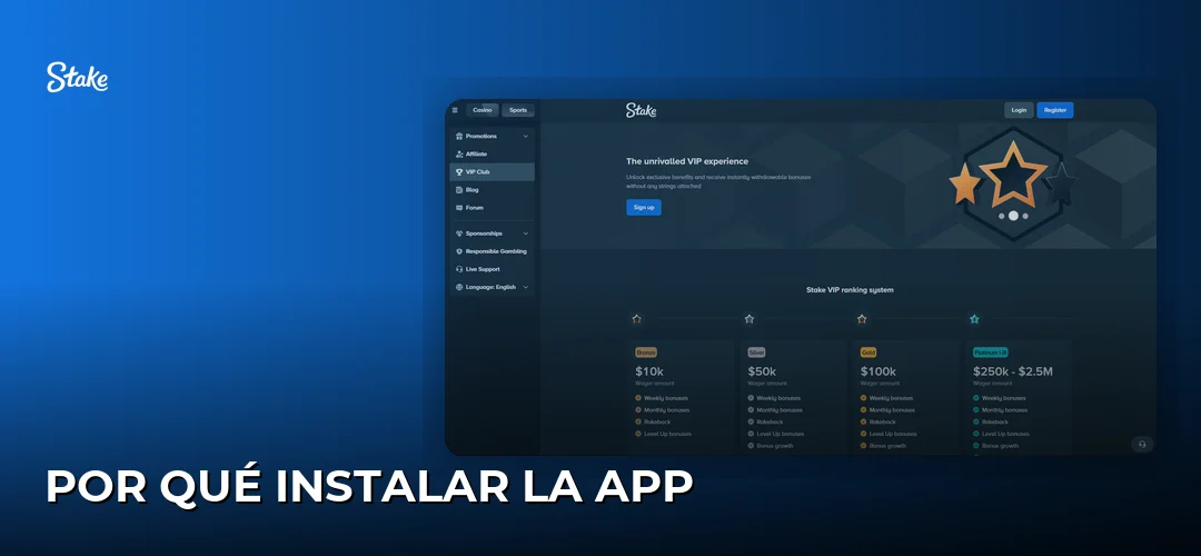 Por qué instalar la app