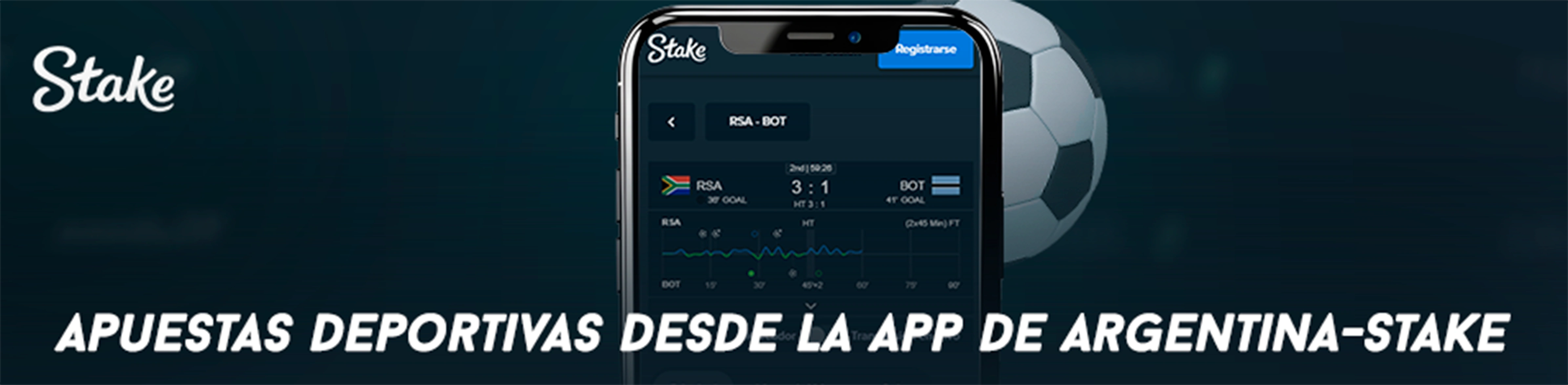 Apuestas deportivas desde la app de Argentina Stake