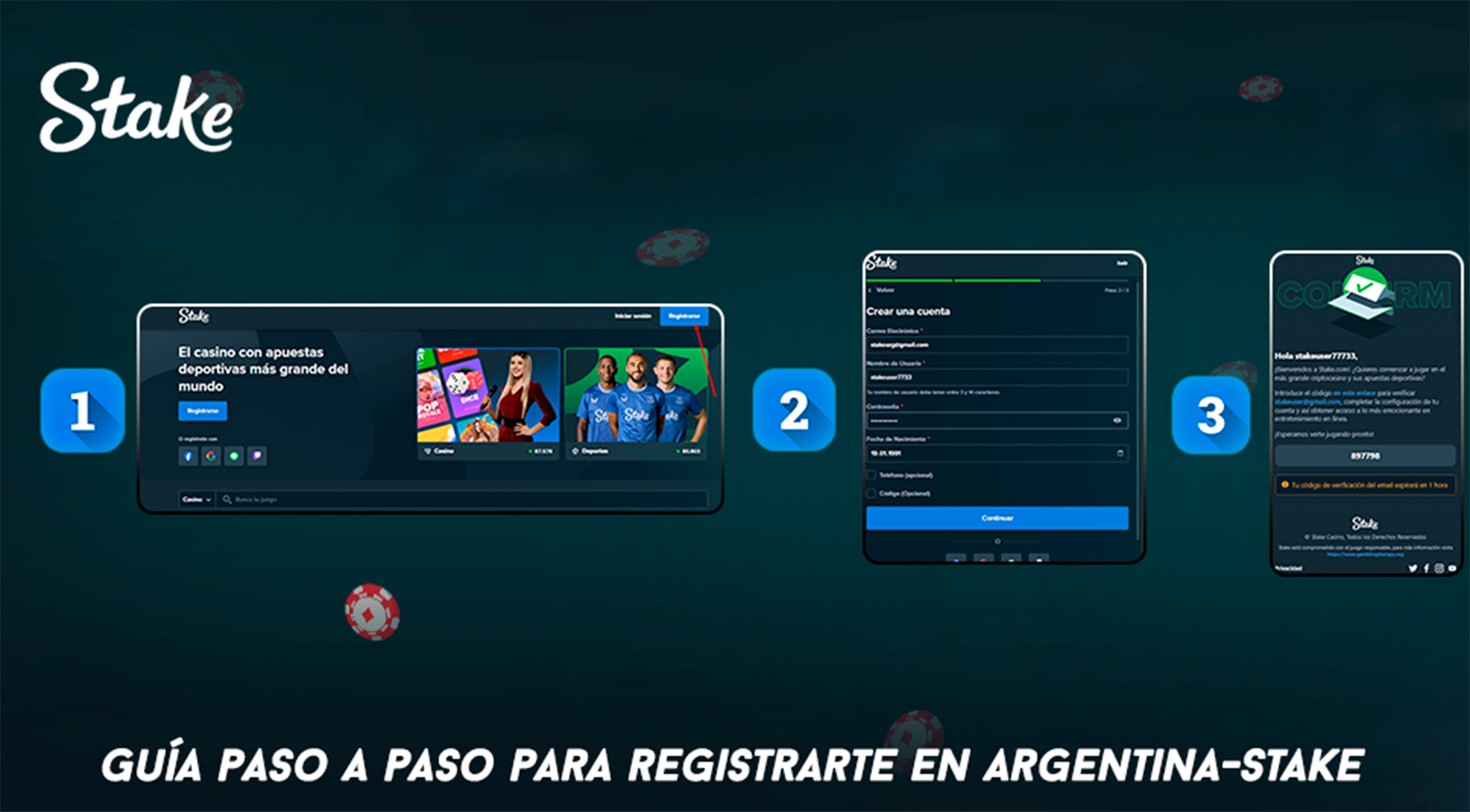 Guía paso a paso para registrarte en Argentina Stake