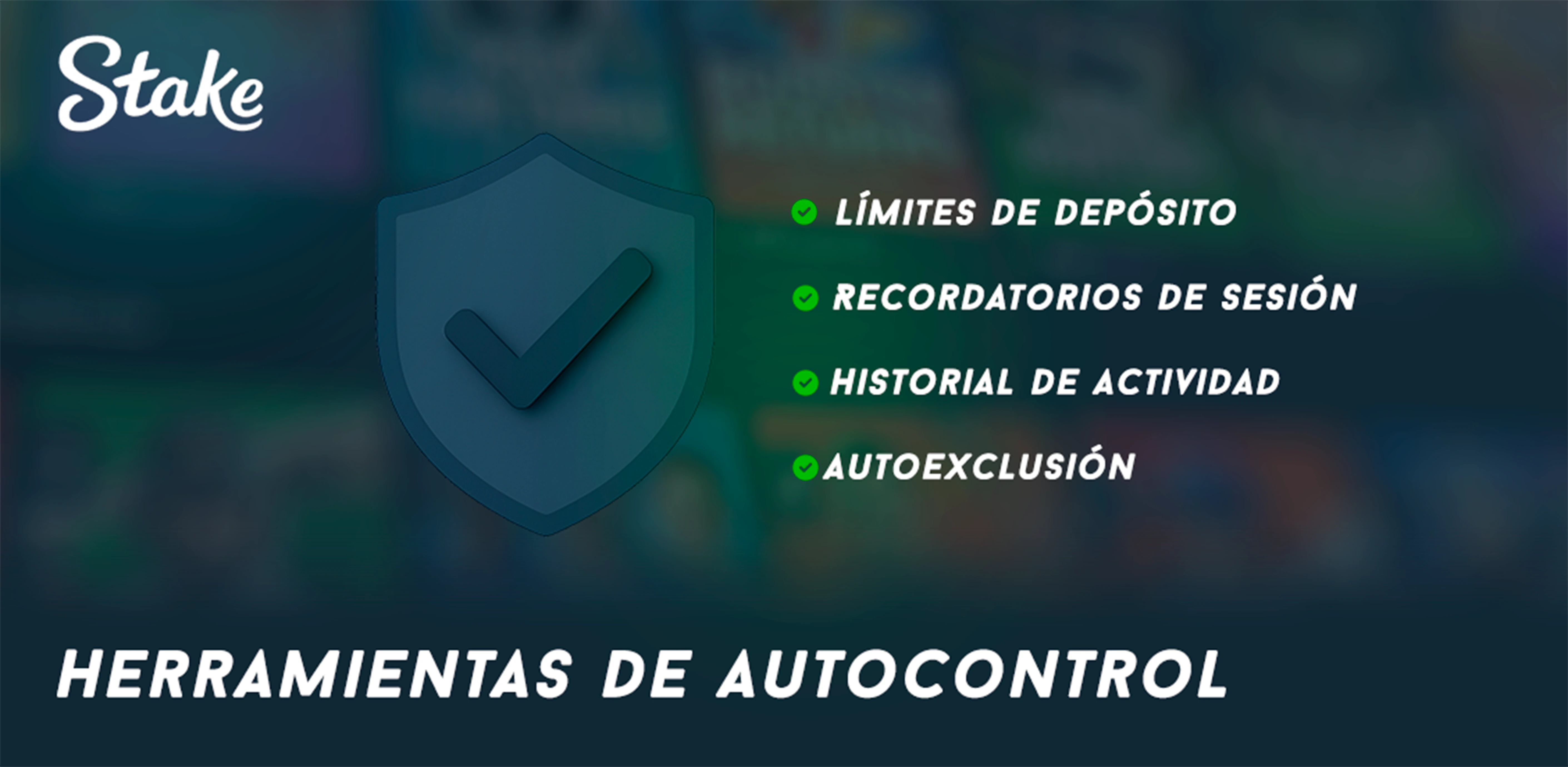 Herramientas de autocontrol en Stake