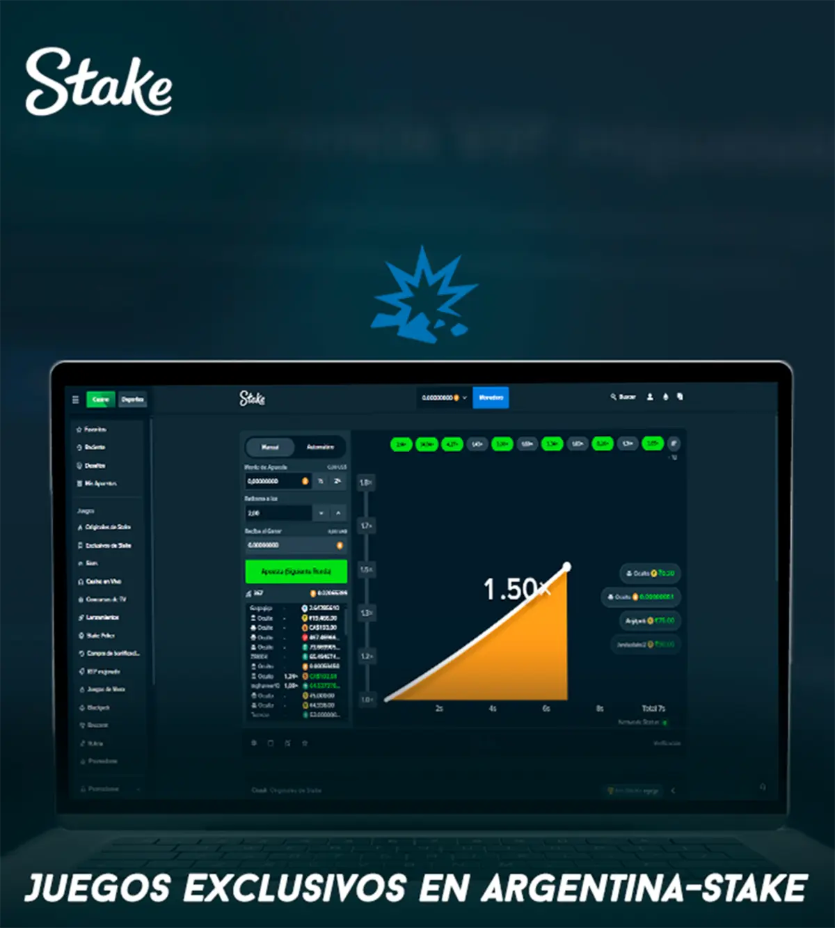 Juegos exclusivos de Argentina Stake