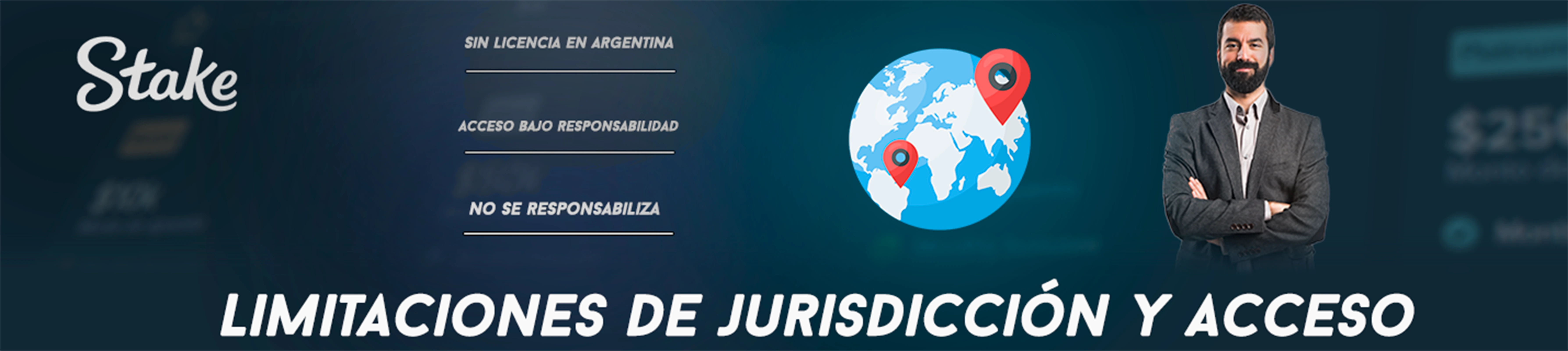 Limitaciones de jurisdicción en Stake