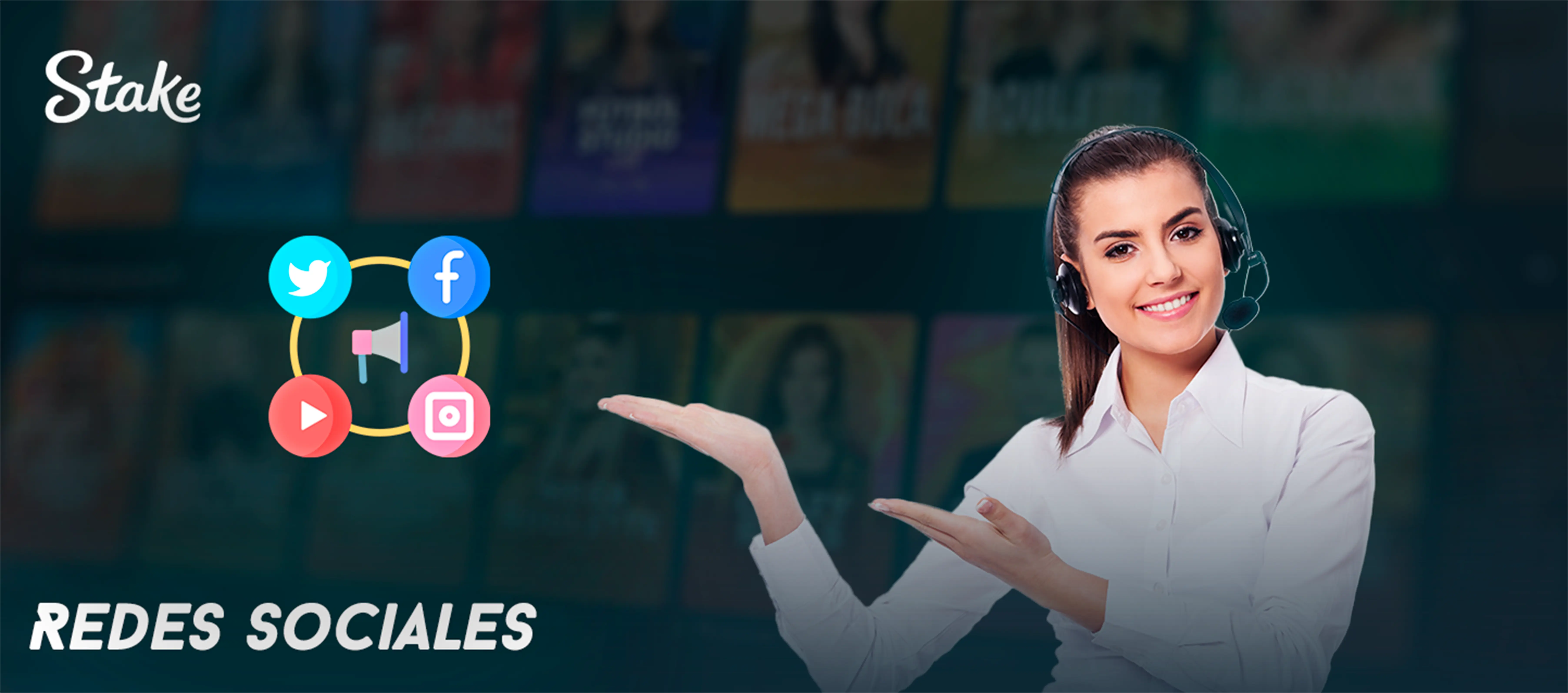 Redes sociales de Stake Argentina