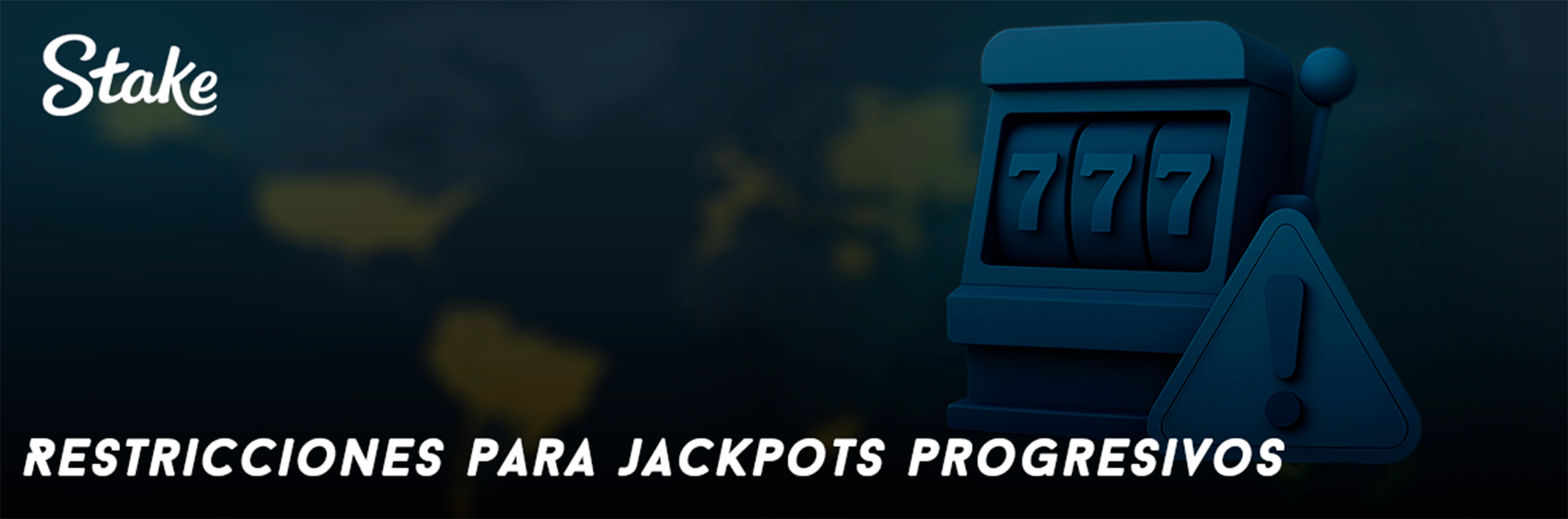 Restricciones para jackpots progresivos en Stake
