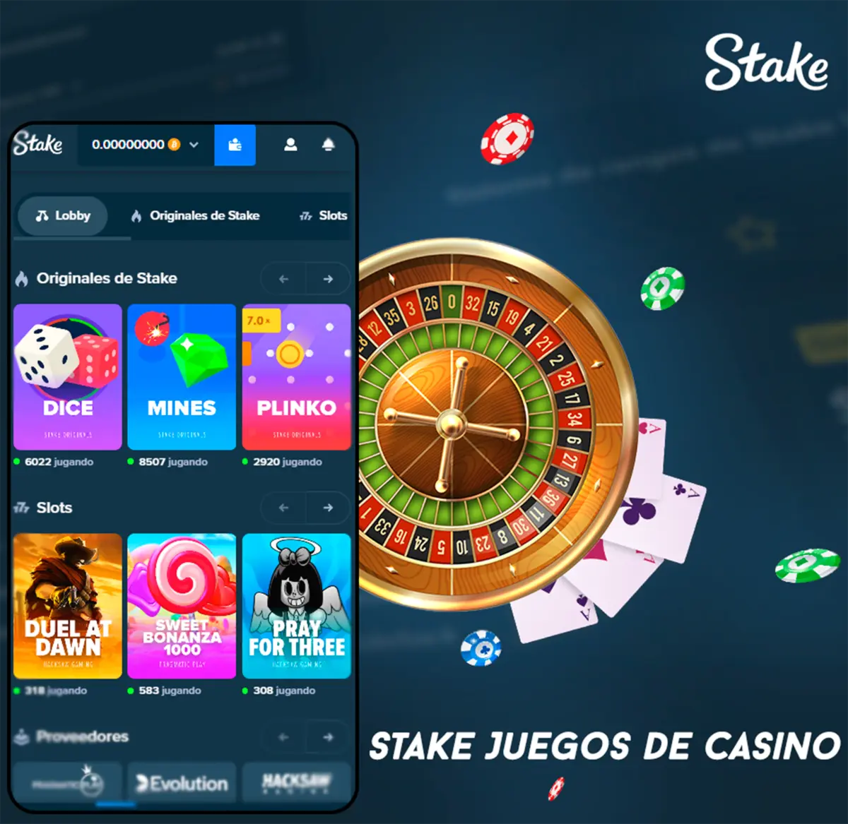 Juegos de casino en Stake Argentina